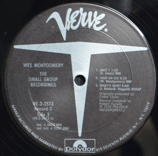 Wes Montgomery : The Small Group Recordings (2xLP, Album, Comp, Gat)