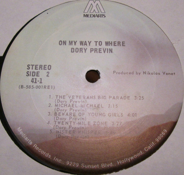 Dory Previn : On My Way To Where (LP, Album)