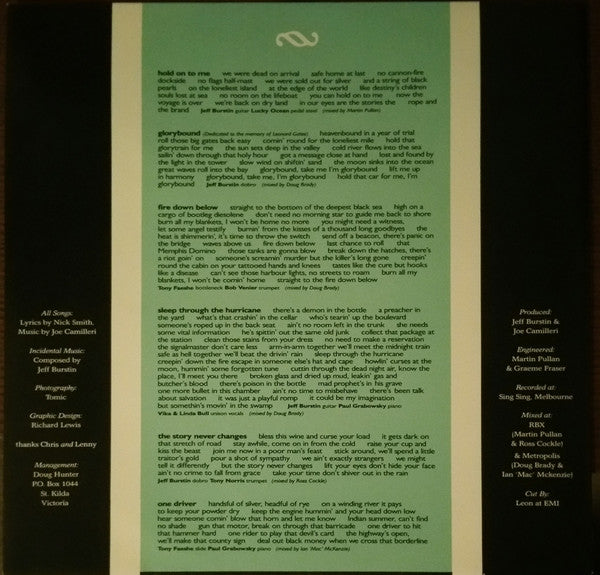 The Black Sorrows : Hold On To Me (LP, Album, Gat + 12", EP)