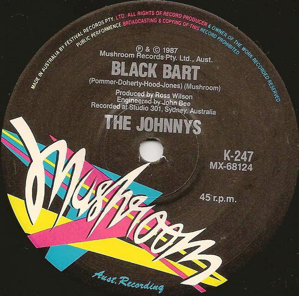 The Johnnys : Elvisly Yours (7", Single)