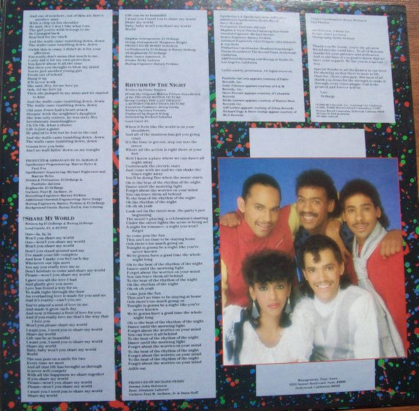 DeBarge : Rhythm Of The Night (LP, Album, Gat)