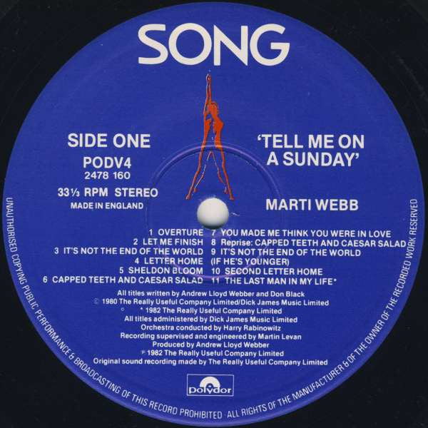 Andrew Lloyd Webber : Song & Dance (2xLP, Album)