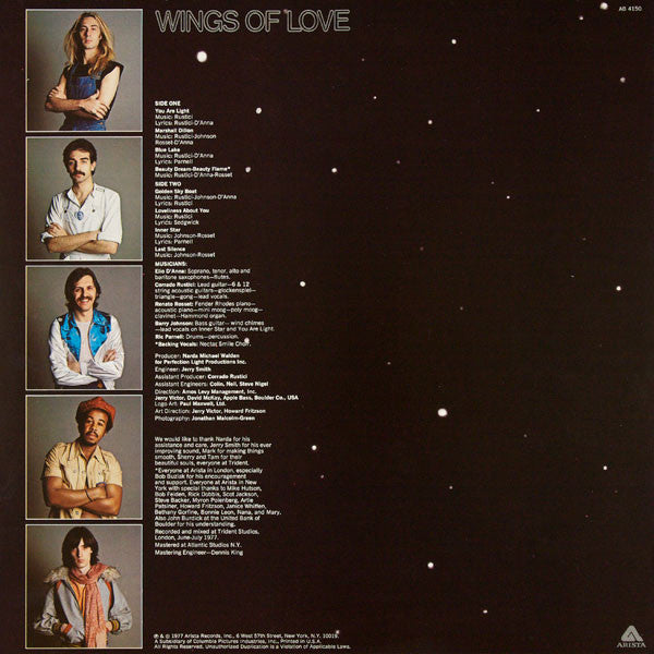 Nova (38) : Wings Of Love (LP, Album)
