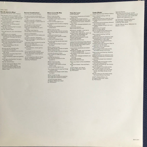 Randy Crawford : Secret Combination (LP, Album)
