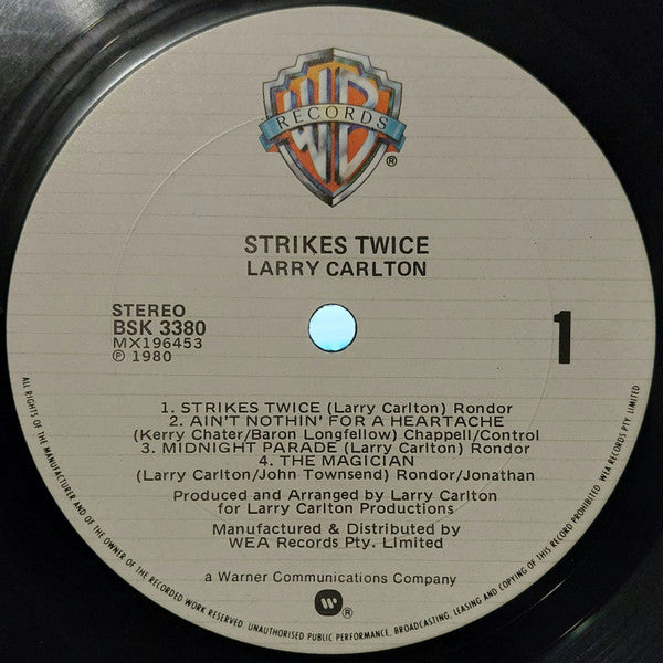 Larry Carlton : Strikes Twice (LP, Album)