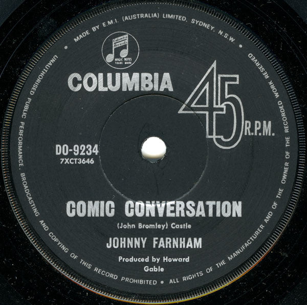 John Farnham : Comic Conversation (7", Single)