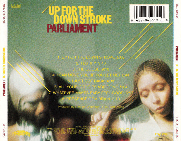 Parliament : Up For The Down Stroke (CD, Album, RE)