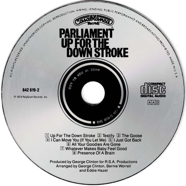 Parliament : Up For The Down Stroke (CD, Album, RE)