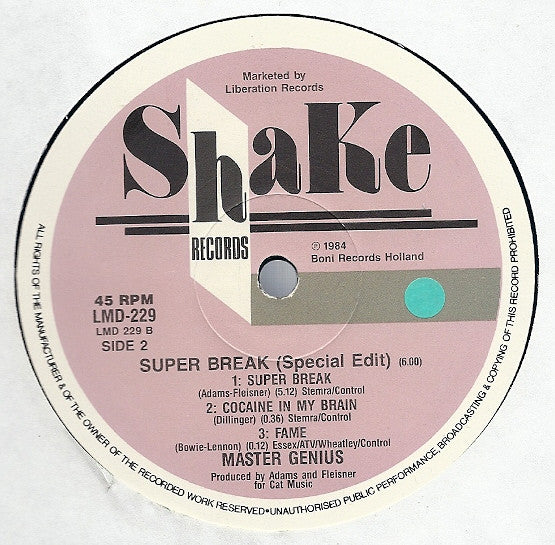 Master Genius : Let's Break Into The 80's (12")