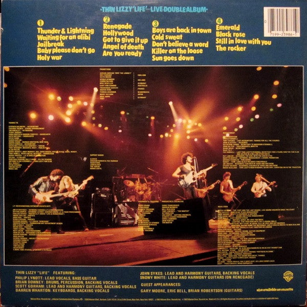Thin Lizzy : Life Live (2xLP, Album)