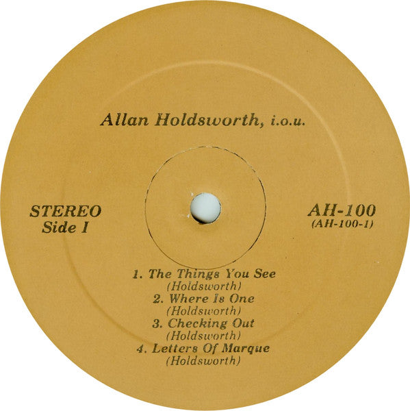 Allan Holdsworth : I.O.U. (LP, Album)