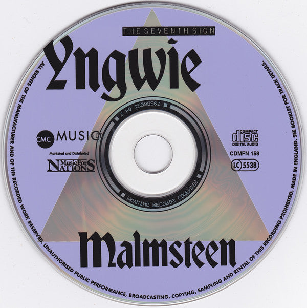 Yngwie Malmsteen : The Seventh Sign (CD, Album)