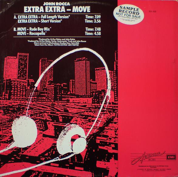 John Rocca : Extra Extra / Move (12", Maxi)
