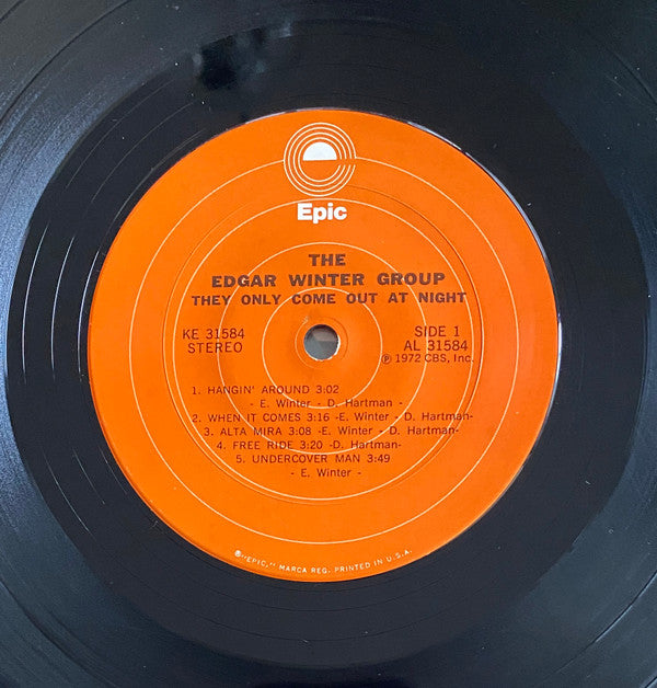 The Edgar Winter Group : They Only Come Out At Night (LP, Album, RP, Gat)