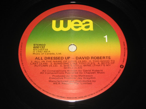 David Roberts (3) : All Dressed Up (LP, Album)