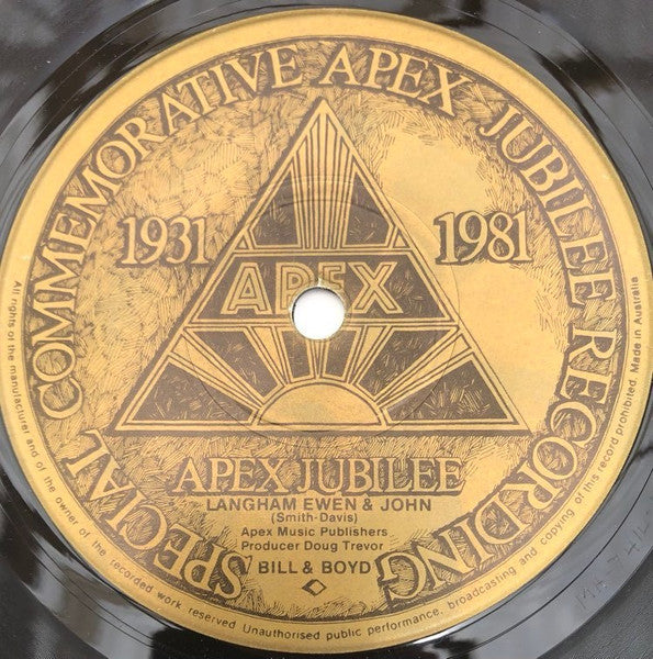 Bill And Boyd : Langham Ewin & John / The Apex Game (7")