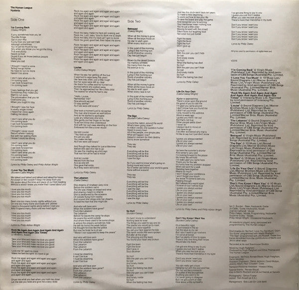 The Human League : Hysteria (LP, Album, Gat)