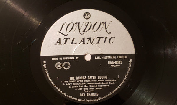 Ray Charles : The Genius After Hours (LP, Album, Mono)