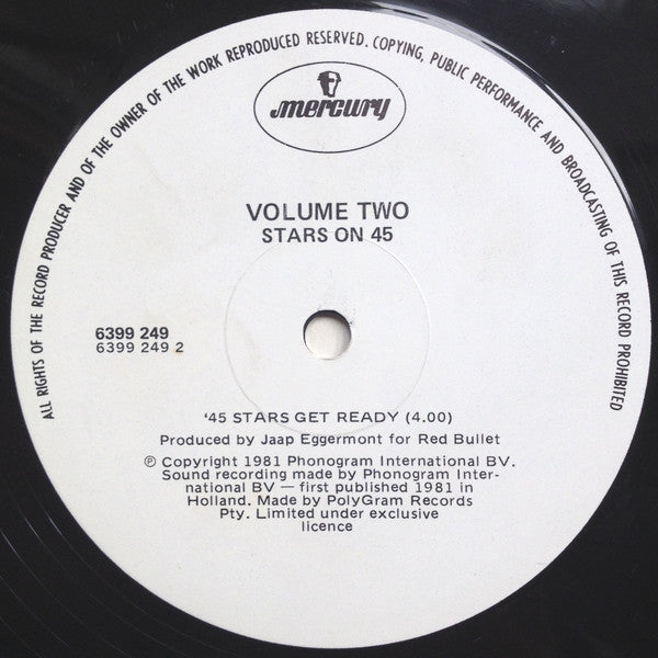 Stars On 45 : Stars On 45 Volume 2 (12")