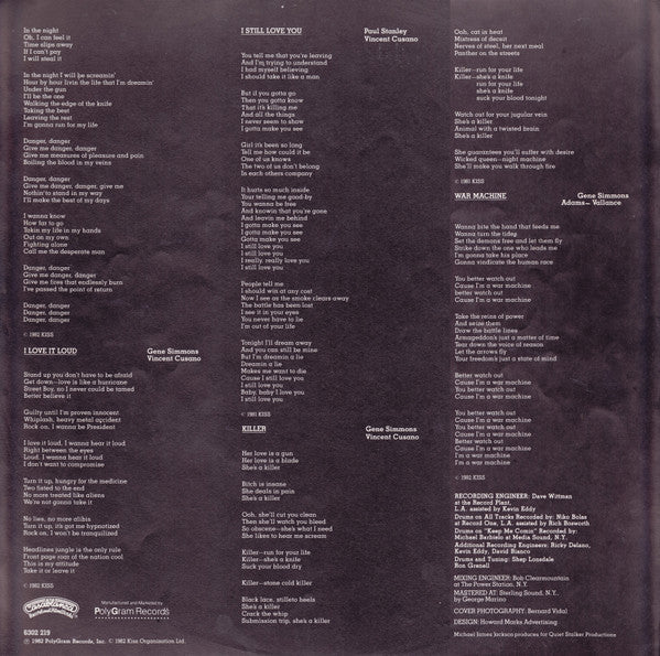 Kiss : Creatures Of The Night (LP, Album)