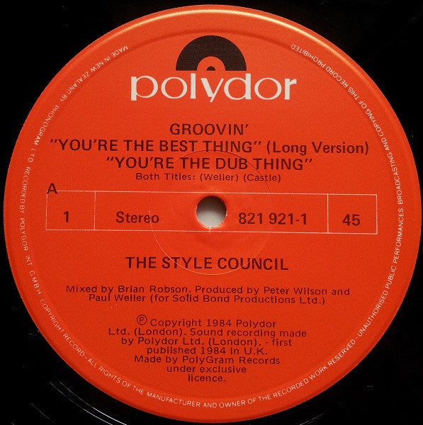 The Style Council : Groovin' (12")