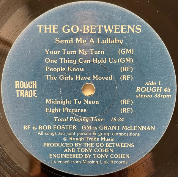 The Go-Betweens : Send Me A Lullaby (LP, Album, RE, Lyn)