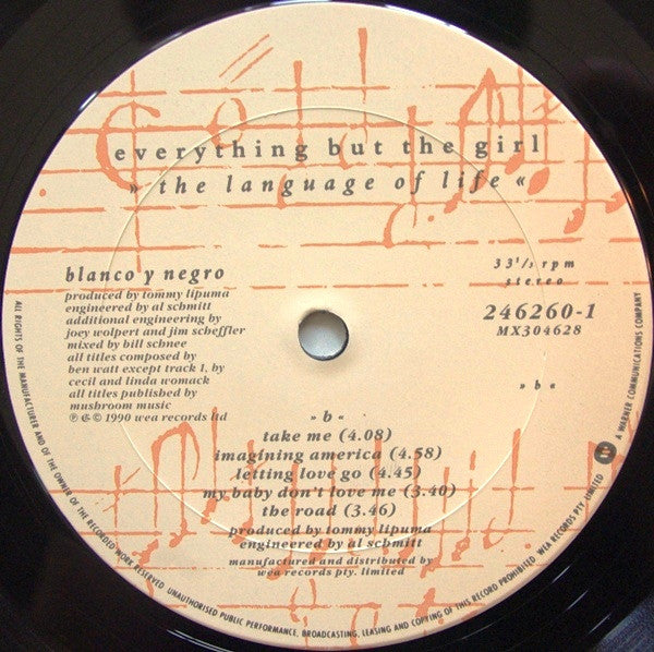 Everything But The Girl : The Language Of Life (LP, Album)