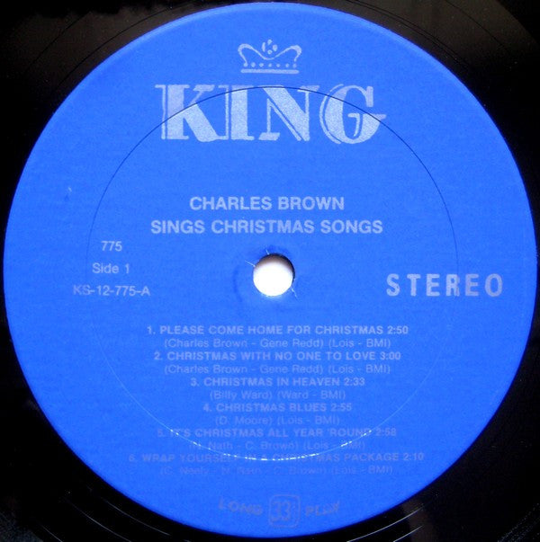 Charles Brown : Sings Christmas Songs (LP, Album, RE)