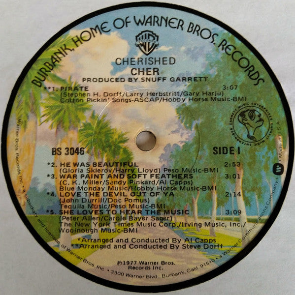 Cher : Cherished (LP, Album, Jac)