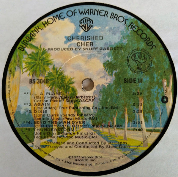 Cher : Cherished (LP, Album, Jac)
