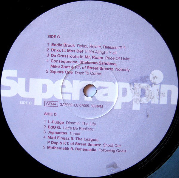 Various : Superrappin (The Album) (2xLP, Album, Comp)