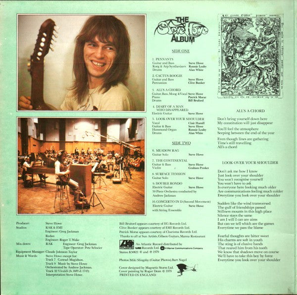 Steve Howe : The Steve Howe Album (LP, Album, Gat)