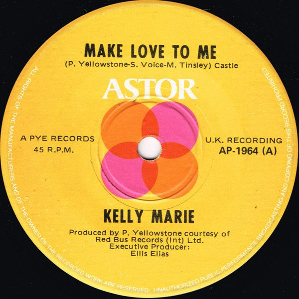 Kelly Marie : Make Love To Me (7", Single)