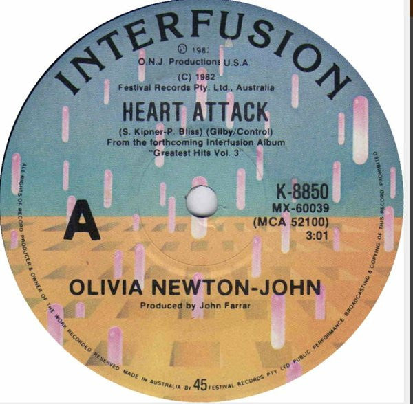 Olivia Newton-John : Heart Attack (7", Single, Ltd)