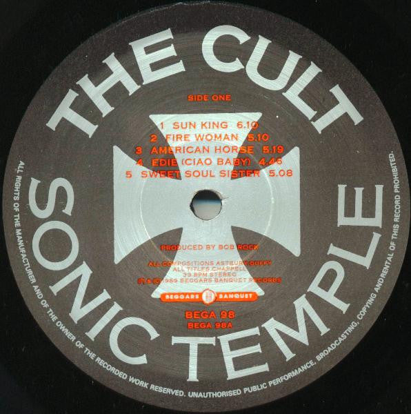 The Cult : Sonic Temple (LP, Album)