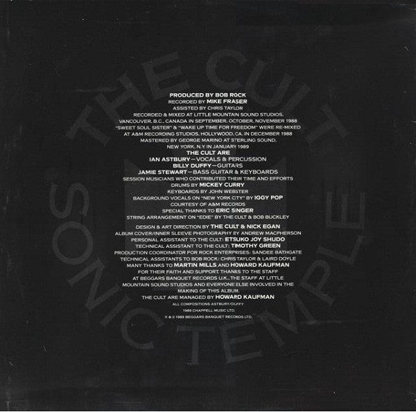 The Cult : Sonic Temple (LP, Album)
