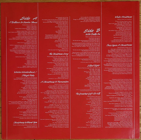 Kenny Rogers & Dolly Parton : Once Upon A Christmas (LP, Album, Ind)
