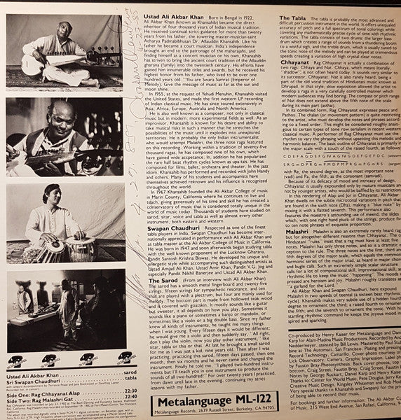 Ali Akbar Khan : Halfmoon (LP, Album)