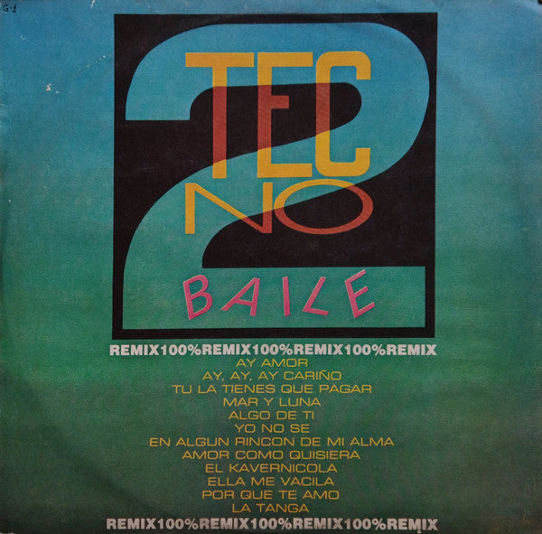 Various : Tecno Baile 2 (LP, Comp)