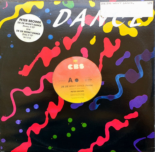 Peter Brown (2) : Zie Zie Won't Dance (12", Single)