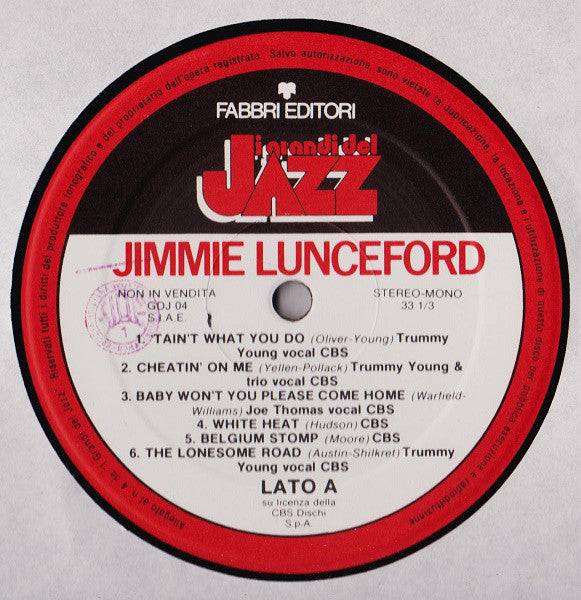 Jimmie Lunceford : Jimmie Lunceford (LP, Comp)