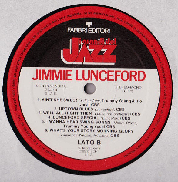 Jimmie Lunceford : Jimmie Lunceford (LP, Comp)