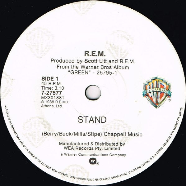 R.E.M. : Stand (7", Single)