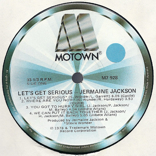 Jermaine Jackson : Let's Get Serious (LP, Album)