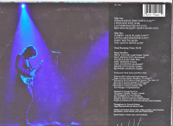 Mick Taylor : Stranger In This Town (LP, Album)