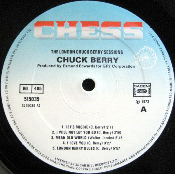 Chuck Berry : The London Chuck Berry Sessions (LP, Album)