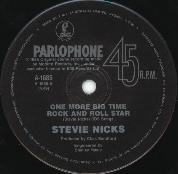 Stevie Nicks : Talk To Me (7", Single)