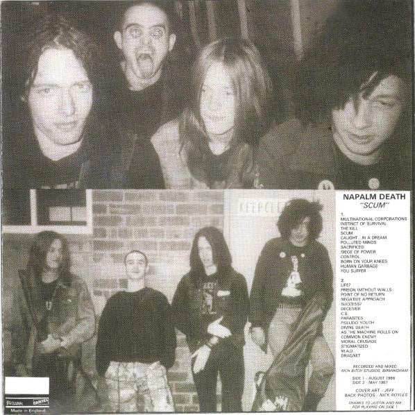 Napalm Death : Scum (CD, Album, RE)