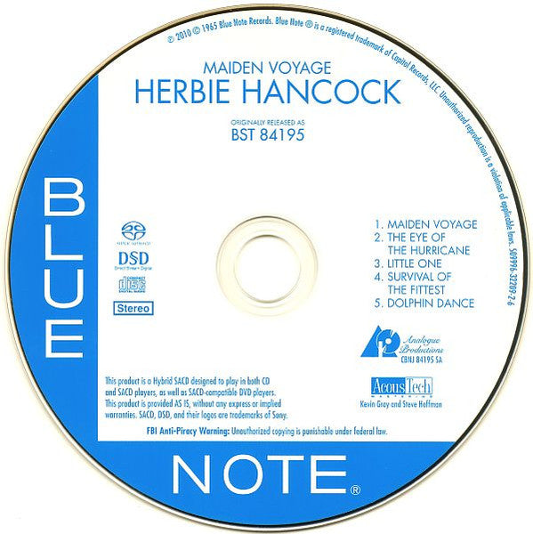 Herbie Hancock : Maiden Voyage (SACD, Hybrid, Album, RE)