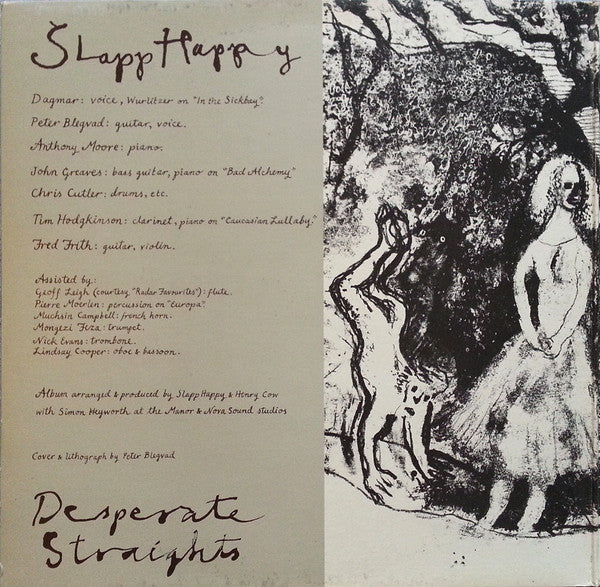 Slapp Happy / Henry Cow : Desperate Straights (LP, Album)